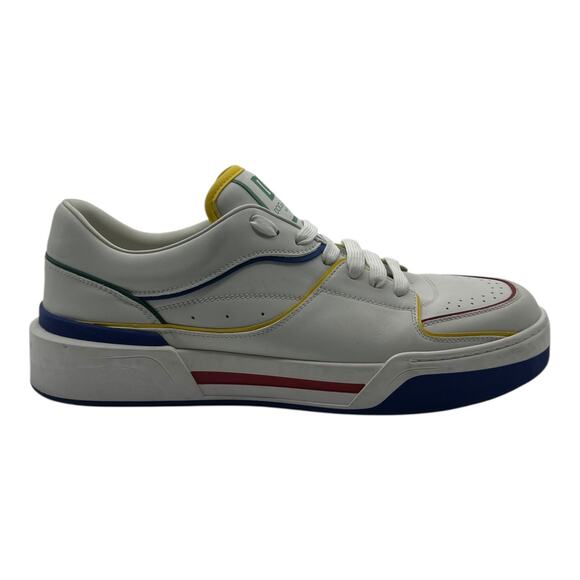 Size 13US Dolce & Gabbana New Roma White Men\'s Leather Shoe main image 4